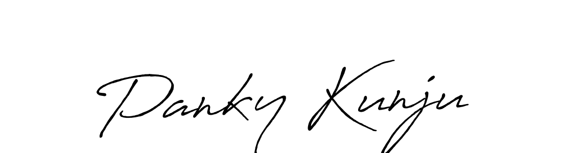 It looks lik you need a new signature style for name Panky Kunju. Design unique handwritten (Antro_Vectra_Bolder) signature with our free signature maker in just a few clicks. Panky Kunju signature style 7 images and pictures png