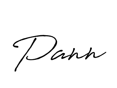 Also we have Pann name is the best signature style. Create professional handwritten signature collection using Antro_Vectra_Bolder autograph style. Pann signature style 7 images and pictures png