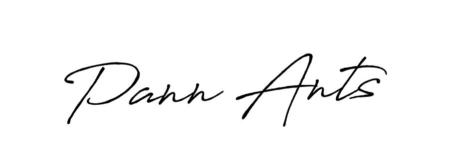 Create a beautiful signature design for name Pann Ants. With this signature (Antro_Vectra_Bolder) fonts, you can make a handwritten signature for free. Pann Ants signature style 7 images and pictures png