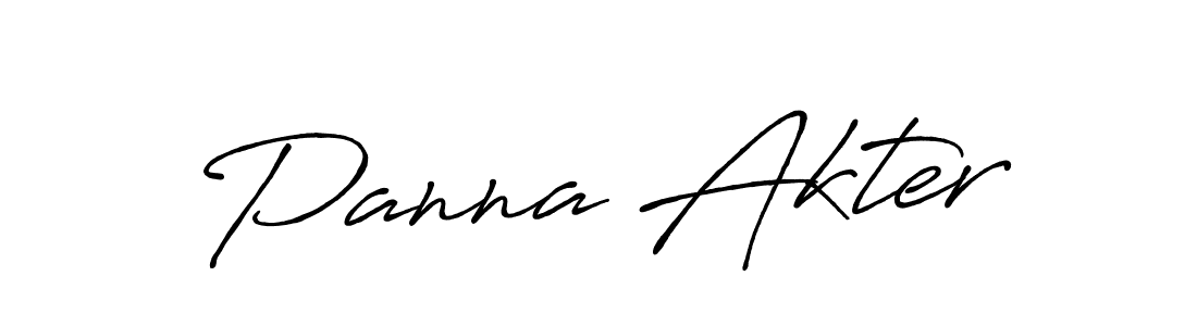 Make a beautiful signature design for name Panna Akter. Use this online signature maker to create a handwritten signature for free. Panna Akter signature style 7 images and pictures png