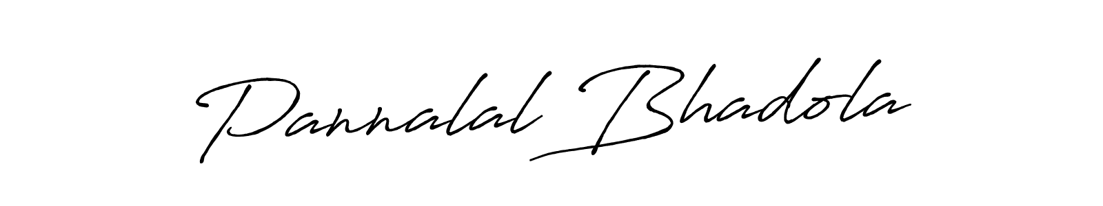 Antro_Vectra_Bolder is a professional signature style that is perfect for those who want to add a touch of class to their signature. It is also a great choice for those who want to make their signature more unique. Get Pannalal Bhadola name to fancy signature for free. Pannalal Bhadola signature style 7 images and pictures png