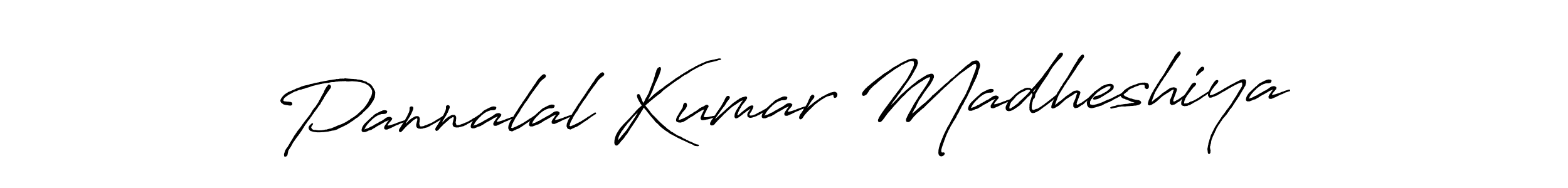 Make a beautiful signature design for name Pannalal Kumar Madheshiya. With this signature (Antro_Vectra_Bolder) style, you can create a handwritten signature for free. Pannalal Kumar Madheshiya signature style 7 images and pictures png