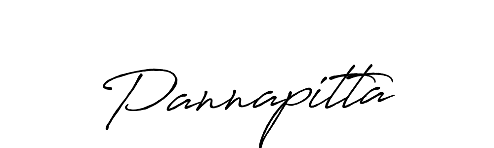 Use a signature maker to create a handwritten signature online. With this signature software, you can design (Antro_Vectra_Bolder) your own signature for name Pannapitta. Pannapitta signature style 7 images and pictures png