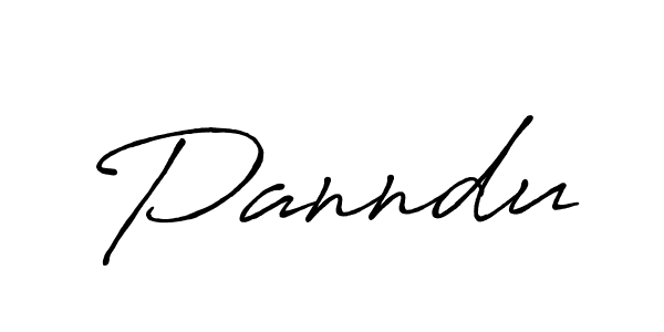 How to make Panndu signature? Antro_Vectra_Bolder is a professional autograph style. Create handwritten signature for Panndu name. Panndu signature style 7 images and pictures png