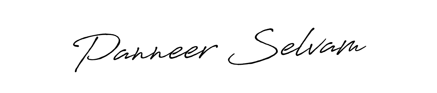 Panneer Selvam stylish signature style. Best Handwritten Sign (Antro_Vectra_Bolder) for my name. Handwritten Signature Collection Ideas for my name Panneer Selvam. Panneer Selvam signature style 7 images and pictures png