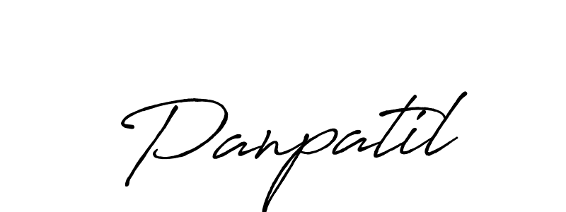 Panpatil stylish signature style. Best Handwritten Sign (Antro_Vectra_Bolder) for my name. Handwritten Signature Collection Ideas for my name Panpatil. Panpatil signature style 7 images and pictures png
