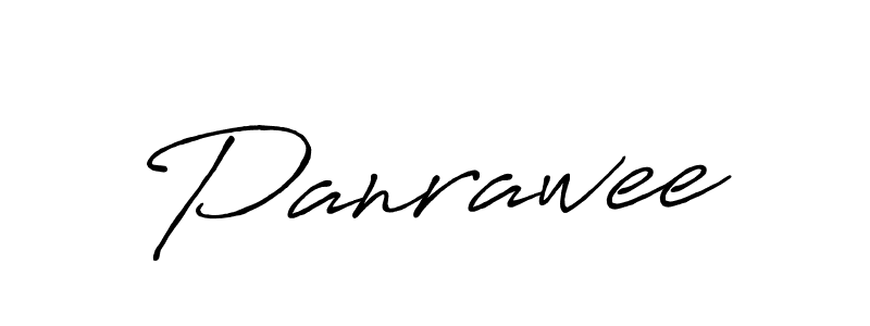 How to make Panrawee name signature. Use Antro_Vectra_Bolder style for creating short signs online. This is the latest handwritten sign. Panrawee signature style 7 images and pictures png