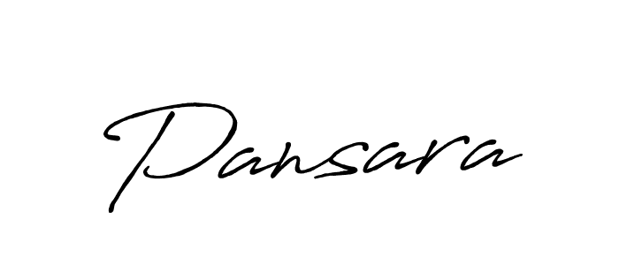 Design your own signature with our free online signature maker. With this signature software, you can create a handwritten (Antro_Vectra_Bolder) signature for name Pansara. Pansara signature style 7 images and pictures png