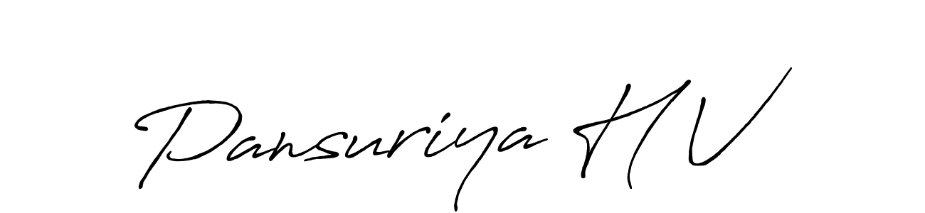 You should practise on your own different ways (Antro_Vectra_Bolder) to write your name (Pansuriya H V) in signature. don't let someone else do it for you. Pansuriya H V signature style 7 images and pictures png