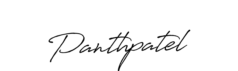 You should practise on your own different ways (Antro_Vectra_Bolder) to write your name (Panthpatel) in signature. don't let someone else do it for you. Panthpatel signature style 7 images and pictures png