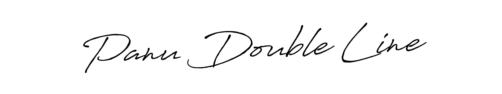 Create a beautiful signature design for name Panu Double Line. With this signature (Antro_Vectra_Bolder) fonts, you can make a handwritten signature for free. Panu Double Line signature style 7 images and pictures png