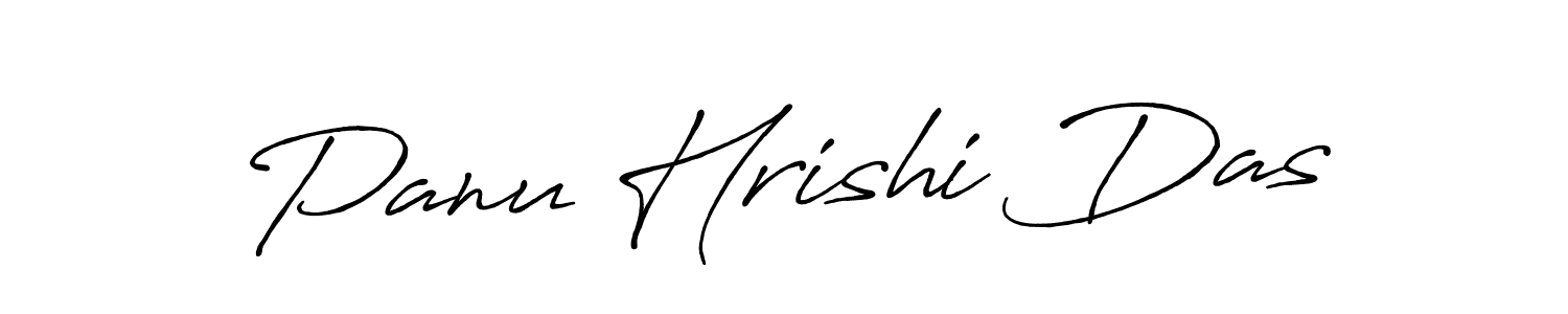 How to make Panu Hrishi Das name signature. Use Antro_Vectra_Bolder style for creating short signs online. This is the latest handwritten sign. Panu Hrishi Das signature style 7 images and pictures png