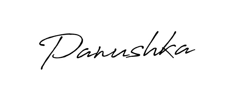 How to make Panushka name signature. Use Antro_Vectra_Bolder style for creating short signs online. This is the latest handwritten sign. Panushka signature style 7 images and pictures png