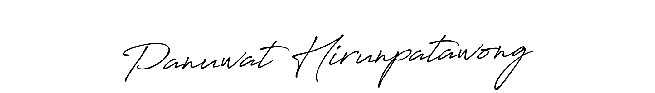if you are searching for the best signature style for your name Panuwat Hirunpatawong. so please give up your signature search. here we have designed multiple signature styles  using Antro_Vectra_Bolder. Panuwat Hirunpatawong signature style 7 images and pictures png