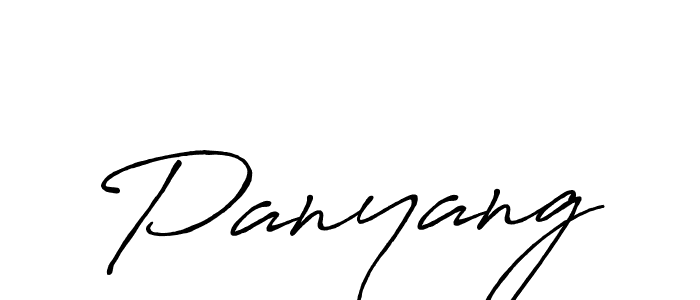 Use a signature maker to create a handwritten signature online. With this signature software, you can design (Antro_Vectra_Bolder) your own signature for name Panyang. Panyang signature style 7 images and pictures png