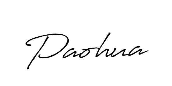 How to make Paohua signature? Antro_Vectra_Bolder is a professional autograph style. Create handwritten signature for Paohua name. Paohua signature style 7 images and pictures png