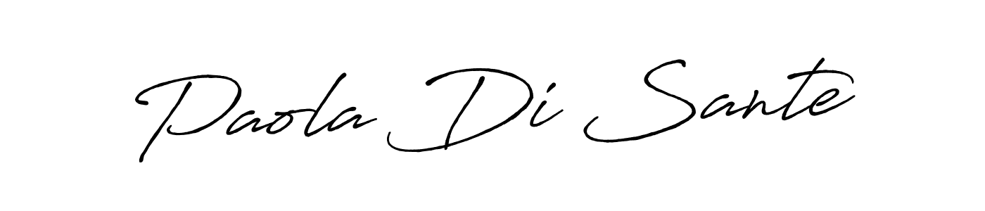 Paola Di Sante stylish signature style. Best Handwritten Sign (Antro_Vectra_Bolder) for my name. Handwritten Signature Collection Ideas for my name Paola Di Sante. Paola Di Sante signature style 7 images and pictures png