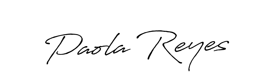 How to make Paola Reyes signature? Antro_Vectra_Bolder is a professional autograph style. Create handwritten signature for Paola Reyes name. Paola Reyes signature style 7 images and pictures png
