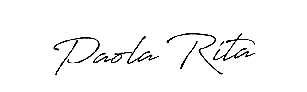 Also You can easily find your signature by using the search form. We will create Paola Rita name handwritten signature images for you free of cost using Antro_Vectra_Bolder sign style. Paola Rita signature style 7 images and pictures png