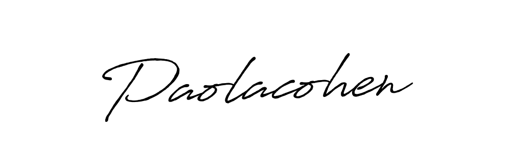 Design your own signature with our free online signature maker. With this signature software, you can create a handwritten (Antro_Vectra_Bolder) signature for name Paolacohen. Paolacohen signature style 7 images and pictures png