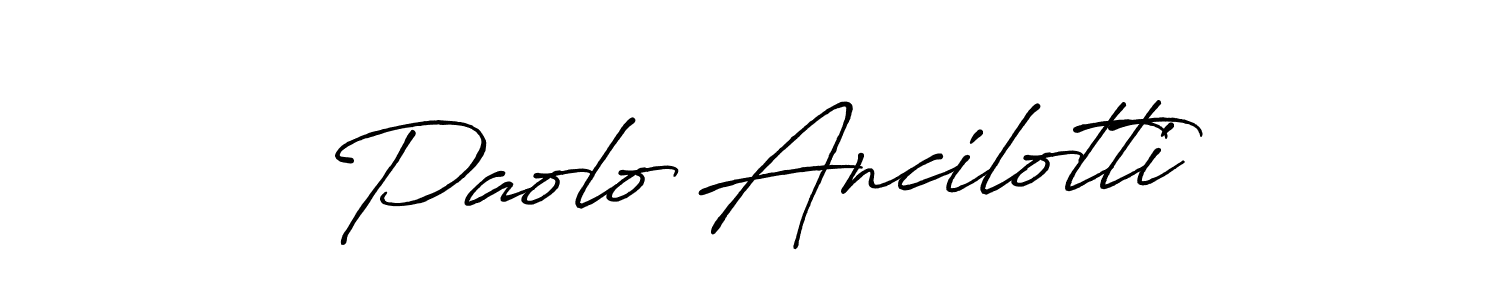 How to make Paolo Ancilotti signature? Antro_Vectra_Bolder is a professional autograph style. Create handwritten signature for Paolo Ancilotti name. Paolo Ancilotti signature style 7 images and pictures png
