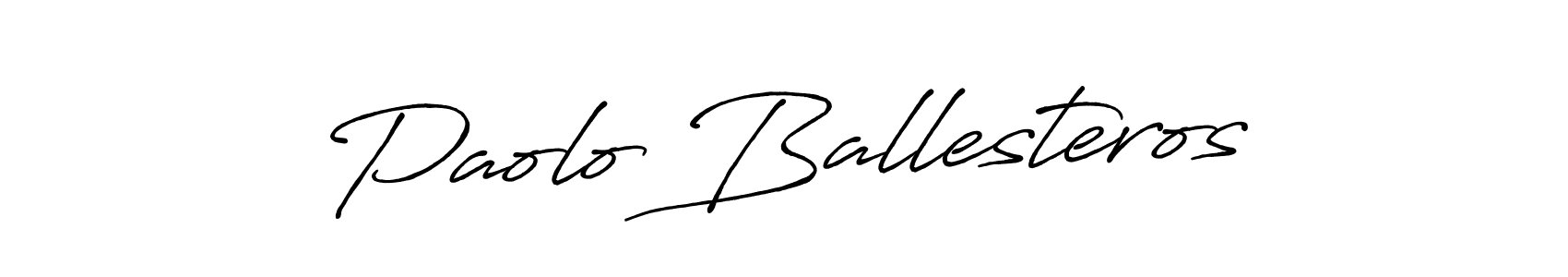 Design your own signature with our free online signature maker. With this signature software, you can create a handwritten (Antro_Vectra_Bolder) signature for name Paolo Ballesteros. Paolo Ballesteros signature style 7 images and pictures png