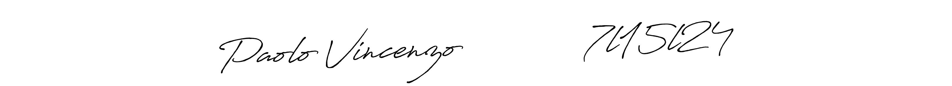 Similarly Antro_Vectra_Bolder is the best handwritten signature design. Signature creator online .You can use it as an online autograph creator for name Paolo Vincenzo            7l15l24. Paolo Vincenzo            7l15l24 signature style 7 images and pictures png