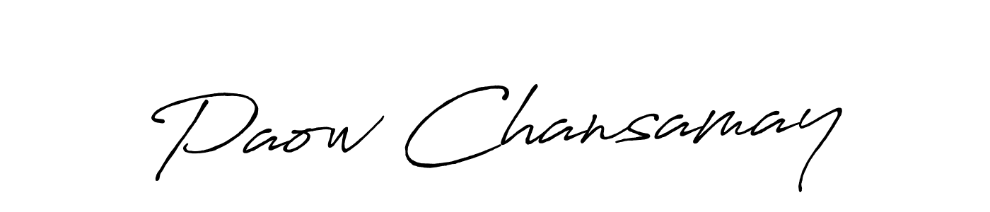 How to Draw Paow Chansamay signature style? Antro_Vectra_Bolder is a latest design signature styles for name Paow Chansamay. Paow Chansamay signature style 7 images and pictures png