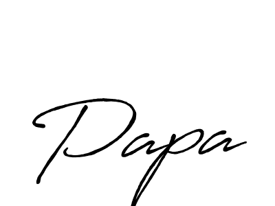 You should practise on your own different ways (Antro_Vectra_Bolder) to write your name (Papa) in signature. don't let someone else do it for you. Papa signature style 7 images and pictures png