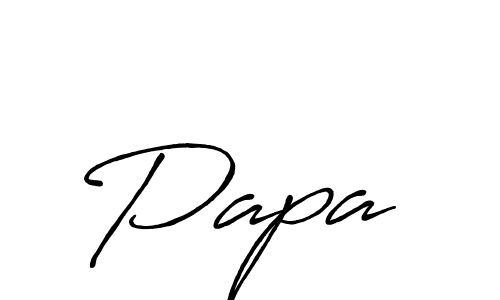 It looks lik you need a new signature style for name Papa . Design unique handwritten (Antro_Vectra_Bolder) signature with our free signature maker in just a few clicks. Papa  signature style 7 images and pictures png