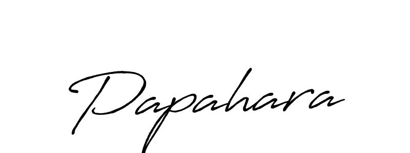 Also You can easily find your signature by using the search form. We will create Papahara name handwritten signature images for you free of cost using Antro_Vectra_Bolder sign style. Papahara signature style 7 images and pictures png