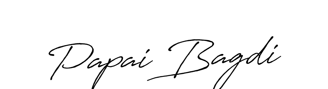 How to make Papai Bagdi signature? Antro_Vectra_Bolder is a professional autograph style. Create handwritten signature for Papai Bagdi name. Papai Bagdi signature style 7 images and pictures png