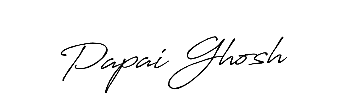 How to make Papai Ghosh name signature. Use Antro_Vectra_Bolder style for creating short signs online. This is the latest handwritten sign. Papai Ghosh signature style 7 images and pictures png