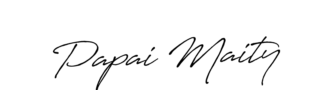 Also You can easily find your signature by using the search form. We will create Papai Maity name handwritten signature images for you free of cost using Antro_Vectra_Bolder sign style. Papai Maity signature style 7 images and pictures png