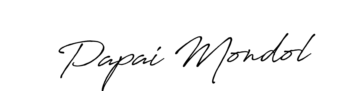 Papai Mondol stylish signature style. Best Handwritten Sign (Antro_Vectra_Bolder) for my name. Handwritten Signature Collection Ideas for my name Papai Mondol. Papai Mondol signature style 7 images and pictures png