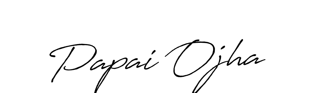 The best way (Antro_Vectra_Bolder) to make a short signature is to pick only two or three words in your name. The name Papai Ojha include a total of six letters. For converting this name. Papai Ojha signature style 7 images and pictures png