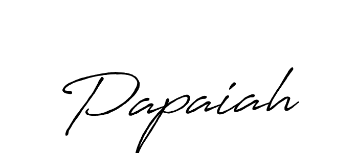 Papaiah stylish signature style. Best Handwritten Sign (Antro_Vectra_Bolder) for my name. Handwritten Signature Collection Ideas for my name Papaiah. Papaiah signature style 7 images and pictures png