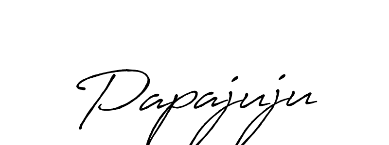 You should practise on your own different ways (Antro_Vectra_Bolder) to write your name (Papajuju) in signature. don't let someone else do it for you. Papajuju signature style 7 images and pictures png