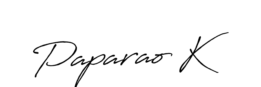 How to make Paparao K signature? Antro_Vectra_Bolder is a professional autograph style. Create handwritten signature for Paparao K name. Paparao K signature style 7 images and pictures png