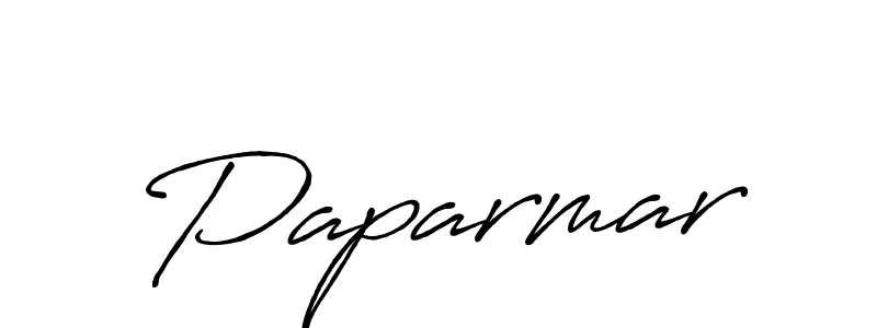 Make a beautiful signature design for name Paparmar. With this signature (Antro_Vectra_Bolder) style, you can create a handwritten signature for free. Paparmar signature style 7 images and pictures png