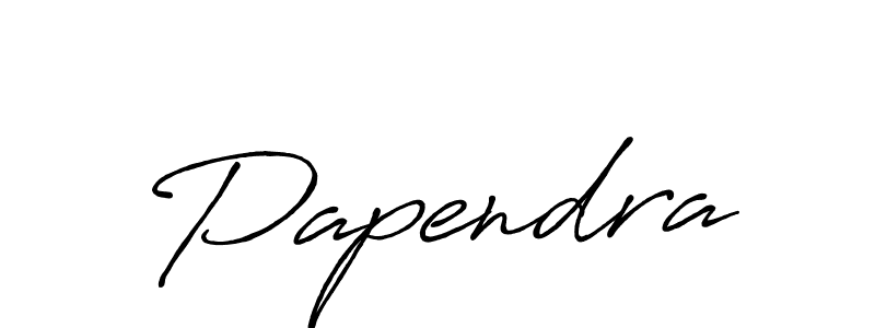 It looks lik you need a new signature style for name Papendra. Design unique handwritten (Antro_Vectra_Bolder) signature with our free signature maker in just a few clicks. Papendra signature style 7 images and pictures png