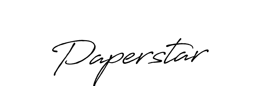 Use a signature maker to create a handwritten signature online. With this signature software, you can design (Antro_Vectra_Bolder) your own signature for name Paperstar. Paperstar signature style 7 images and pictures png