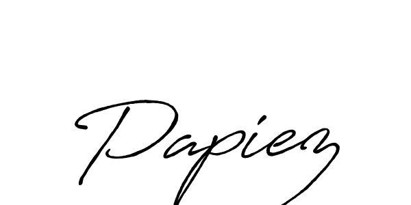 Papiez stylish signature style. Best Handwritten Sign (Antro_Vectra_Bolder) for my name. Handwritten Signature Collection Ideas for my name Papiez. Papiez signature style 7 images and pictures png