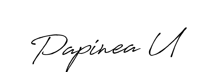 Antro_Vectra_Bolder is a professional signature style that is perfect for those who want to add a touch of class to their signature. It is also a great choice for those who want to make their signature more unique. Get Papinea U name to fancy signature for free. Papinea U signature style 7 images and pictures png