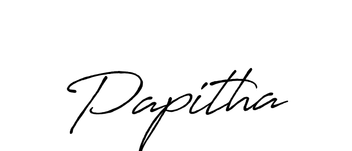 Also we have Papitha name is the best signature style. Create professional handwritten signature collection using Antro_Vectra_Bolder autograph style. Papitha signature style 7 images and pictures png