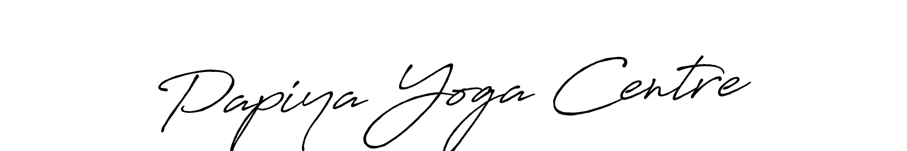 Also we have Papiya Yoga Centre name is the best signature style. Create professional handwritten signature collection using Antro_Vectra_Bolder autograph style. Papiya Yoga Centre signature style 7 images and pictures png