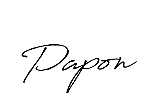 How to make Papon signature? Antro_Vectra_Bolder is a professional autograph style. Create handwritten signature for Papon name. Papon signature style 7 images and pictures png