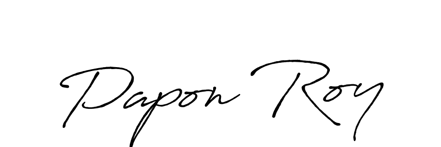 It looks lik you need a new signature style for name Papon Roy. Design unique handwritten (Antro_Vectra_Bolder) signature with our free signature maker in just a few clicks. Papon Roy signature style 7 images and pictures png