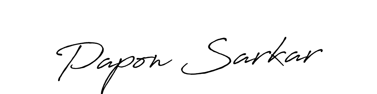 Use a signature maker to create a handwritten signature online. With this signature software, you can design (Antro_Vectra_Bolder) your own signature for name Papon Sarkar. Papon Sarkar signature style 7 images and pictures png