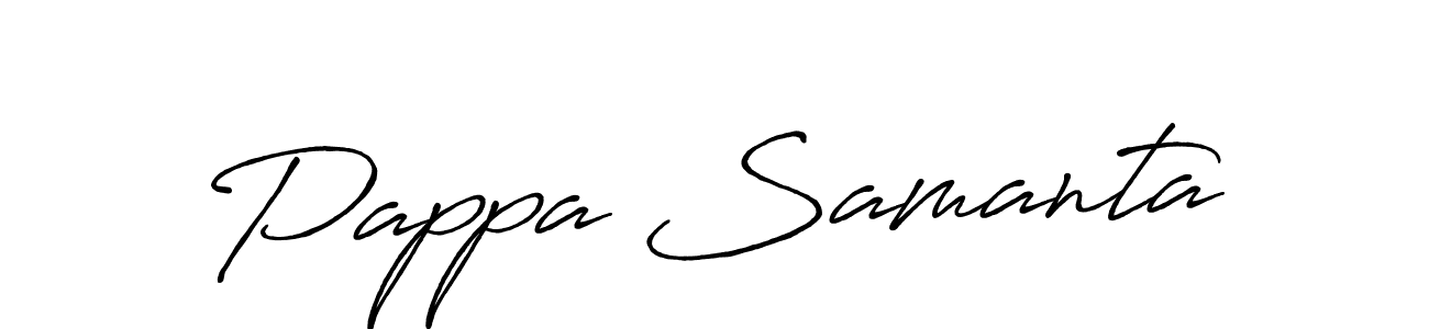 Design your own signature with our free online signature maker. With this signature software, you can create a handwritten (Antro_Vectra_Bolder) signature for name Pappa Samanta. Pappa Samanta signature style 7 images and pictures png